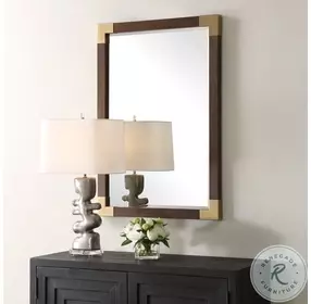 Amara Aged Walnut Mirror