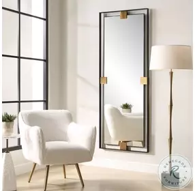 Cornerstone Satin Black Oversized Mirror