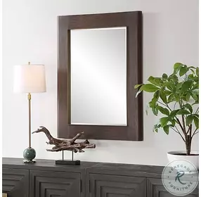 Catrona Brown Walnut Mirror