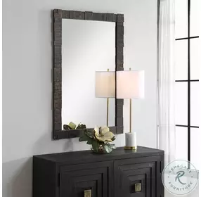 Bustella Distressed Dark Bronze Mirror