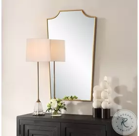 Demaris Antique Gold Leaf Mirror