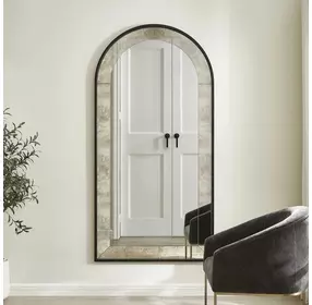 Somerset Black Arched Wall Mirror