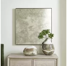 Alden Brushed Brass Square Wall Mirror