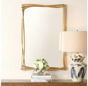 Arlington Antique Gold Rectangular Wall Mirror