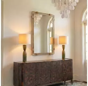 Grafton Antique Gold Rectangular Wall Mirror
