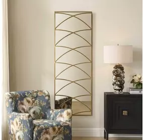 Belmont Antique Gold Rectangular Wall Mirror
