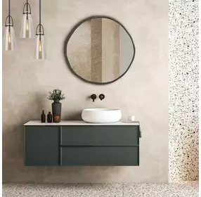 Fairmont Dark Bronze Round Wall Mirror