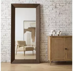 Langston Brown Rectangular Tall Floor Mirror