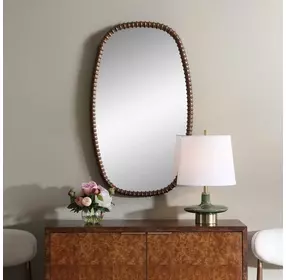 Prescott Warm Bronze Rectangular Wall Mirror