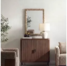 Alden Warm Ivory Rectangular Wall Mirror