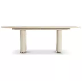 Brigitte Beige 110" Extendable Rectangular Dining Table