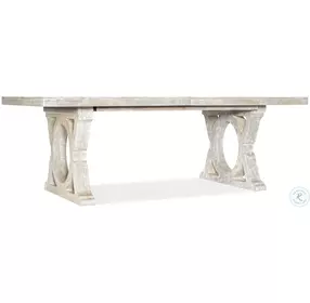 Topsail Whitewashed Oak Rectangular Extendable Dining Room Set