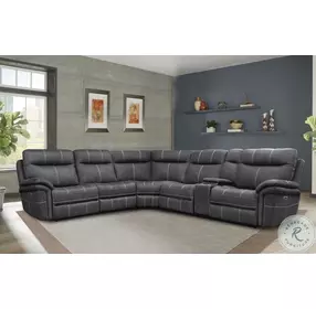 Mason Charcoal 6 Piece Power Reclining Sectional