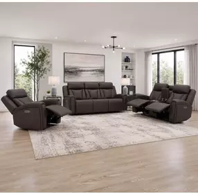 Maveric Bette Coffee Zero Gravity Triple Power Recliner with USB Charging