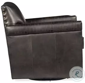 Potter Old Saddle Swivel Club Chair