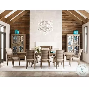 Modern Forge Sandy Brown Emory Upholstered Arm Chair Set Of 2