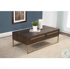 Monterey Smokey Taupe 2 Drawer Coffee Table