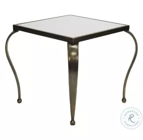 Moseley Painted Bronze Square Side Table