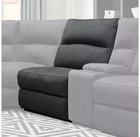 Polaris Slate Performance Fabric Manual Armless Recliner
