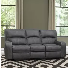 Polaris Slate Performance Fabric 85" Power Reclining Sofa
