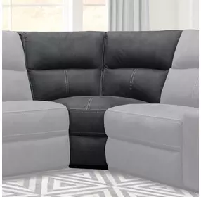 Polaris Slate Performance Fabric Corner Wedge