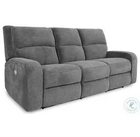 Nova Bizmark Gray Performance Fabric Power Reclining Living Room Set