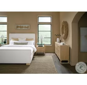 Banyon Bay Beige California King Upholstered Panel Bed