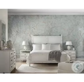 Charleston White California King Panel Bed