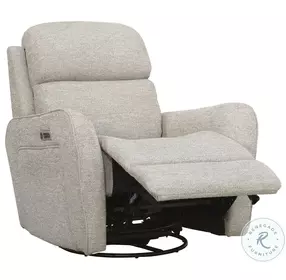 Quest Upgrade Muslin Cordless Swivel Glider Recliner