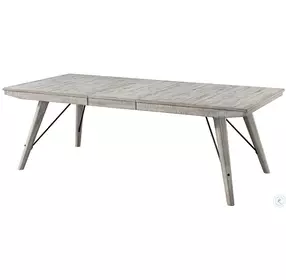 Modern Rustic Trestle Extendable Dining Room Set