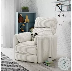Arc Mega Ivory Swivel Power Glider Recliner
