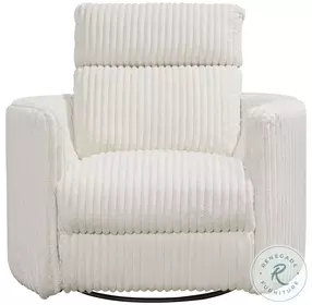Arc Mega Ivory Swivel Power Glider Recliner