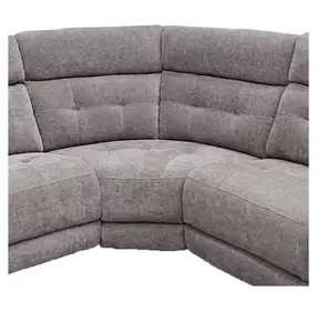 Richland Bristol Grey Corner Wedge With Power Headrest