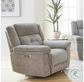 Silverwood Bristol Grey Power Recliner with Power Headrest