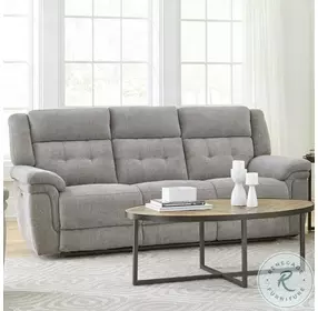 Silverwood Bristol Grey 90" Power Reclining Sofa with Power Headrest