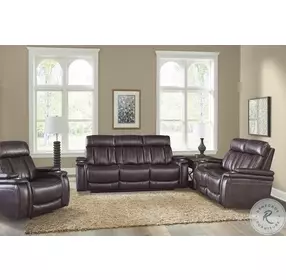Vanderbilt Fantom Brown Power Reclining Loveseat with Power Headrest