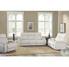 Vanderbilt Fantom Ivory Power Reclining Loveseat with Power Headrest