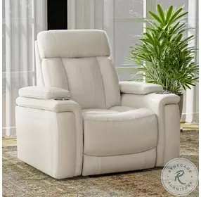 Vanderbilt Fantom Ivory Power Recliner with Power Headrest