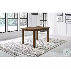 Mariposa Rustic Whiskey Leg Extendable Counter Height Dining Room Set