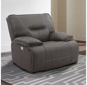 Spartacus Haze Performance Fabric Power Recliner with Power Headrest