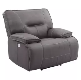 Spartacus Haze Performance Fabric Power Recliner with Power Headrest