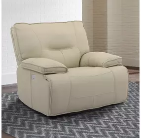 Spartacus Oyster Power Recliner with Power Headrest