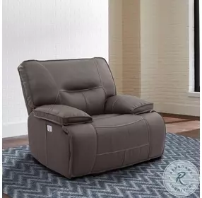 Victor Haze Performance Fabric Power Recliner with Power Headrest