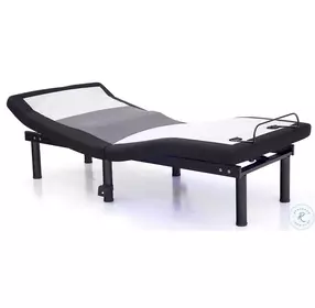 Somnerside III Black Gray And White Adjustable Queen Bed Base