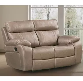 Theon Stokes Toffee Performance Fabric 65" Reclining Loveseat