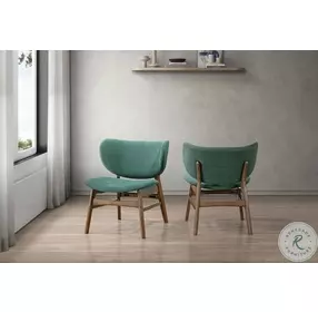 Adler Dark Green Upholstered Lounge Chair