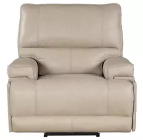 Whitman Verona Linen Cordless Power Recliner with Power Headrest