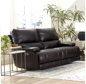 Whitman Verona Coffee Cordless 65" Power Reclining Loveseat with Power Headrest