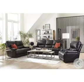 Whitman Verona Coffee Cordless Power Reclining Sofa with Power Headrest