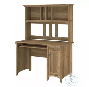 Salinas Reclaimed Pine Small Computer Home Office Set with Hutch